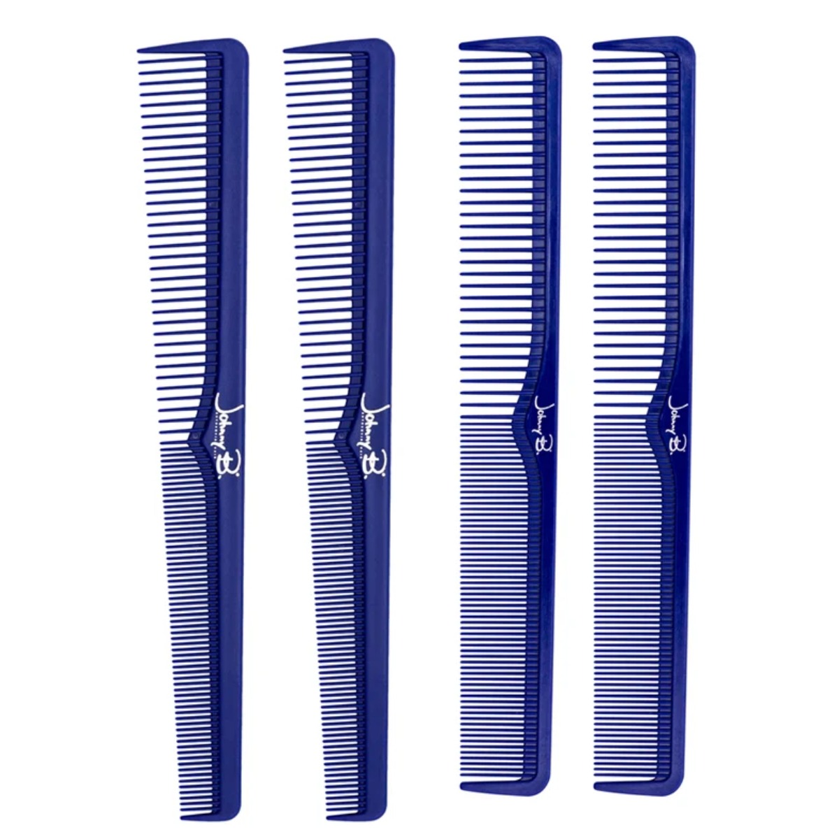 Peines de corte · 2 de corte + 2 de barbero · Azul